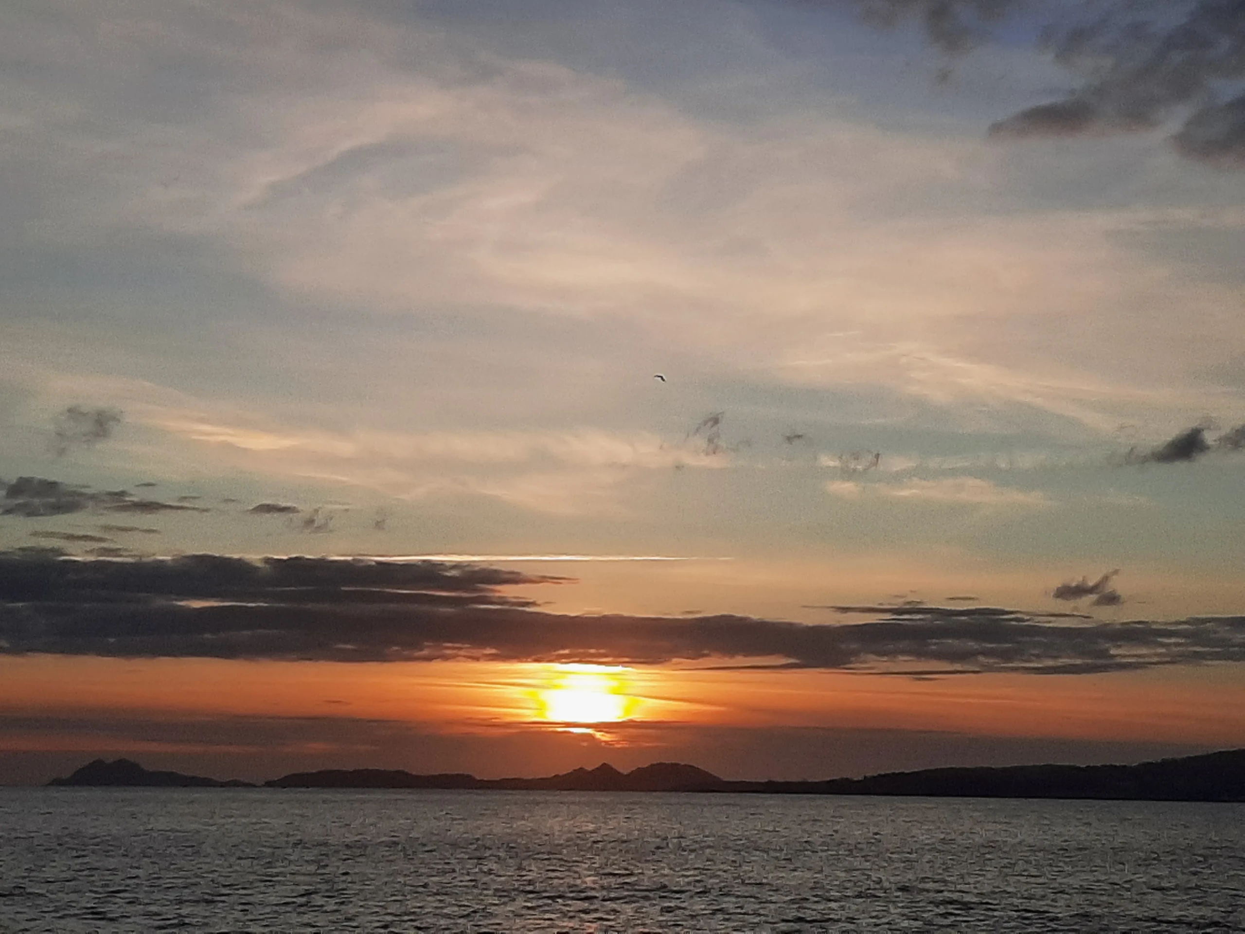 Sonnenuntergang über dem Meer